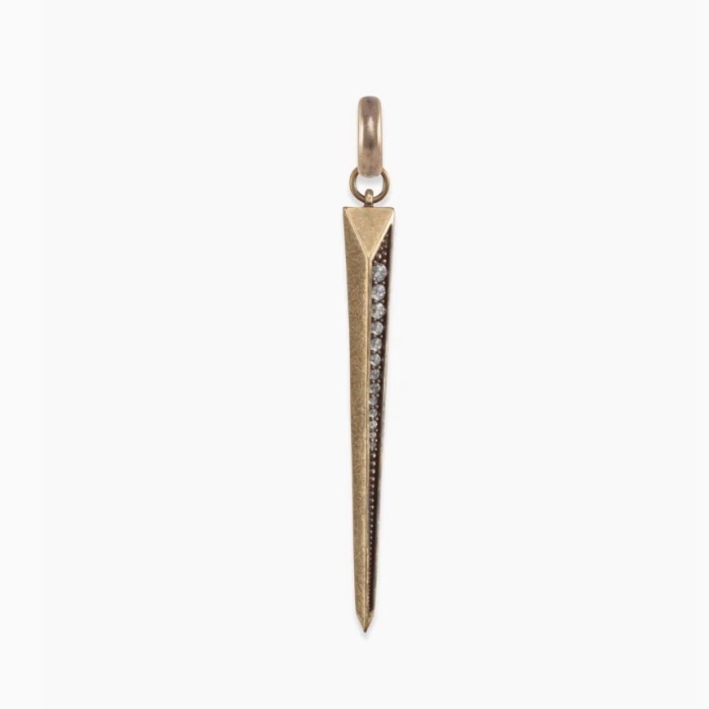 Kendra Scott Large Pike Charm in Vintage Gold